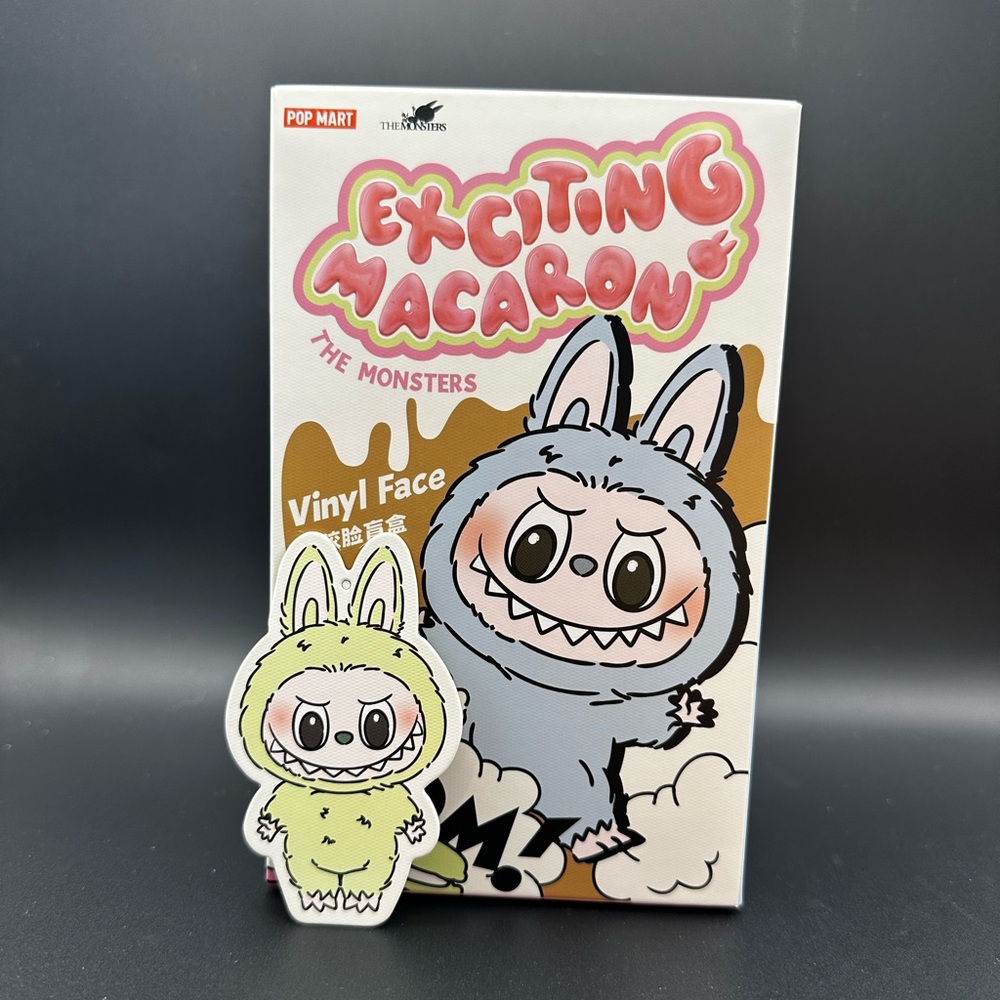 Labubu Exciting Macaron Vinyl Face Plushie - Green Grape